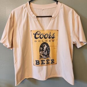 Womens Small Coors Beer Tee